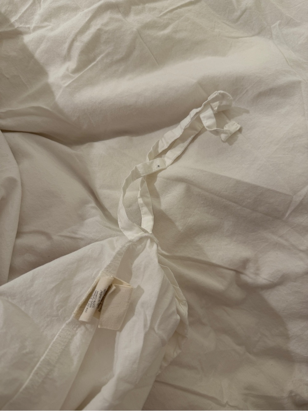West Elm Cotton Pintuck Duvet Cover – Twin/Twin XL, White - Picture 7 of 7